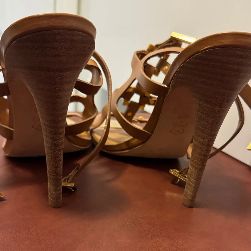 Tory Burch Light Brown Strappy Heels